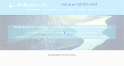 Desktop Screenshot of meditationsuk.com
